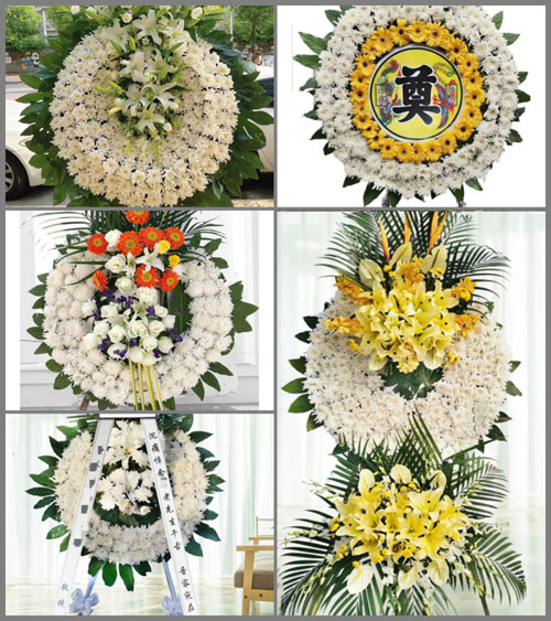 四川成都青白江区人和乡黎明村花圈速递